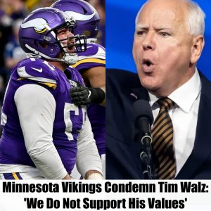 BREAKING NEWS: Minnesota Vikings Condemn Tim Walz: 'We Do Not Support His Values'.