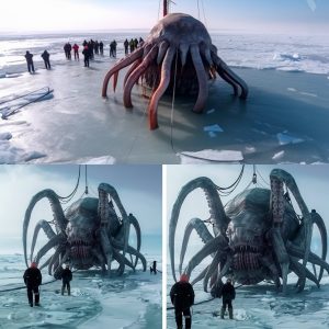 Terrified with creatures in a cave found in Antarctica it is huge