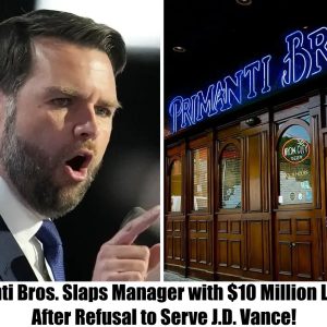 HOT NEWS: Primanti Bros. Slaps Manager with $10 Million Lawsuit After Refusal to Serve J.D. Vance!..