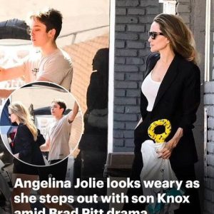 Angelina Jolie looks weary as she steps out with son Knox amid Brad Pitt drama