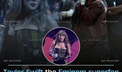 Taylor Swift, the ultimate Eminem superfan, just couldn’t contain herself during his 2024 MTV VMAs performance! As soon as the beat dropped, she shot out of her seat, standing tall and dancing like nobody was watching